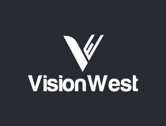 Vision West logo design by pixalrahul