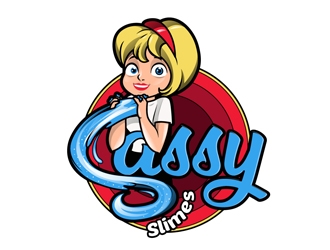 Sassy Slimes logo design by DreamLogoDesign