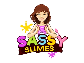Sassy Slimes logo design by DreamLogoDesign