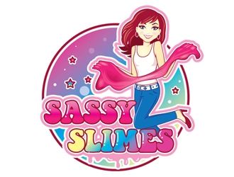 Sassy Slimes logo design by gogo