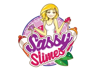 Sassy Slimes logo design by gogo