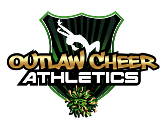 Outlaw Cheer Athletics logo design by axel182