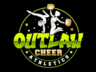 Outlaw Cheer Athletics logo design by DreamLogoDesign