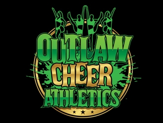 Outlaw Cheer Athletics logo design by gogo