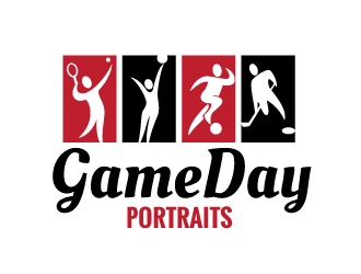 GameDay Portraits logo design by Dawnxisoul393