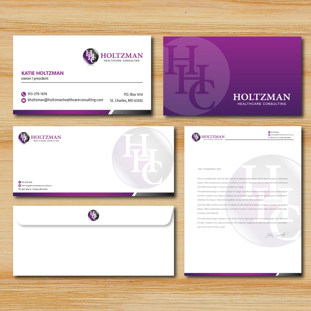 Holtzman Healthcare Consulting logo design by Boomstudioz