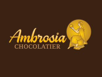 Ambrosia Chocolatier logo design by Tanya_R