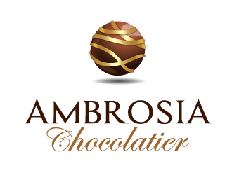 Ambrosia Chocolatier logo design by axel182