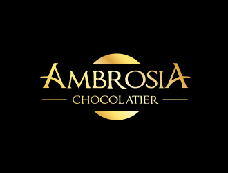 Ambrosia Chocolatier logo design by BeDesign