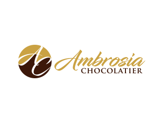 Ambrosia Chocolatier logo design by lexipej