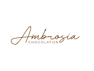 Ambrosia Chocolatier logo design by kojic785