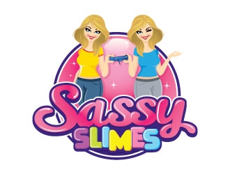 Sassy Slimes logo design by invento