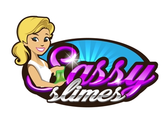 Sassy Slimes logo design by DreamLogoDesign