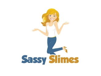 Sassy Slimes logo design by samuraiXcreations