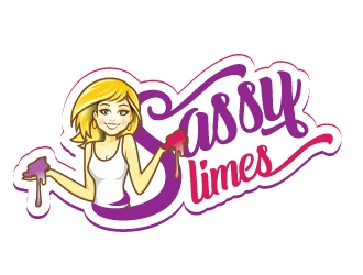Sassy Slimes logo design by gogo