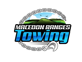 Macedon Ranges Towing logo design by DreamLogoDesign