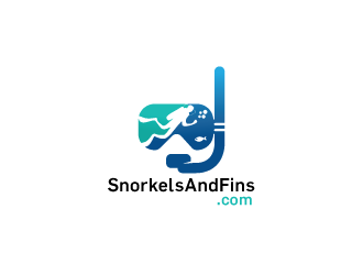 SnorkelsAndFins.com logo design by keptgoing