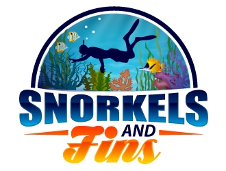 SnorkelsAndFins.com logo design by Xeon