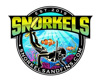 SnorkelsAndFins.com logo design by DreamLogoDesign