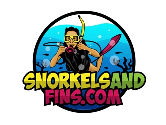 SnorkelsAndFins.com logo design by DreamLogoDesign