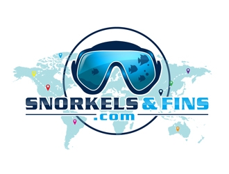 SnorkelsAndFins.com logo design by DreamLogoDesign
