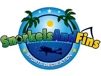 SnorkelsAndFins.com logo design by Suvendu