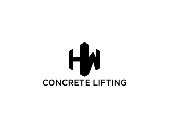H&W Concrete Lifting logo design by dewipadi