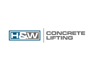 H&W Concrete Lifting logo design by dewipadi