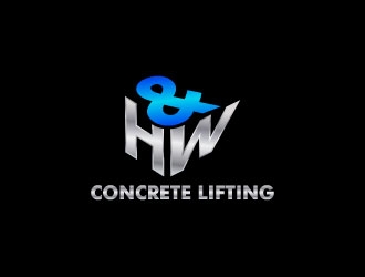 H&W Concrete Lifting logo design by uttam