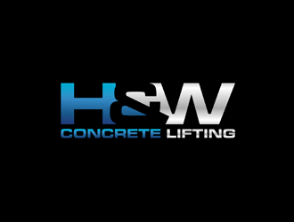 H&W Concrete Lifting logo design by bomie