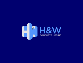 H&W Concrete Lifting logo design by KQ5