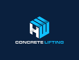 H&W Concrete Lifting logo design by ammad