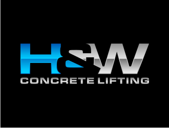H&W Concrete Lifting logo design by Gravity