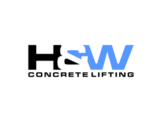 H&W Concrete Lifting logo design by BlessedArt