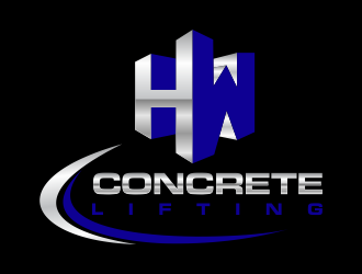 H&W Concrete Lifting logo design by cahyobragas