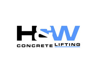 H&W Concrete Lifting logo design by BlessedArt