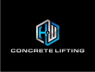 H&W Concrete Lifting logo design by Gravity