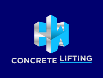 H&W Concrete Lifting logo design by ammad