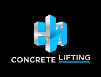 H&W Concrete Lifting logo design by ammad