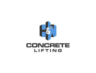 H&W Concrete Lifting logo design by Asani Chie