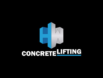 H&W Concrete Lifting logo design by haidar