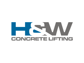 H&W Concrete Lifting logo design by rief