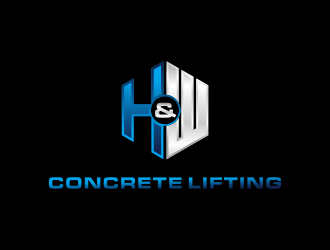 H&W Concrete Lifting logo design by cimot