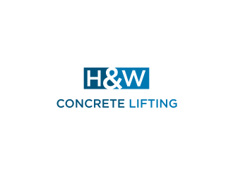 H&W Concrete Lifting logo design by logitec