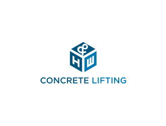 H&W Concrete Lifting logo design by logitec