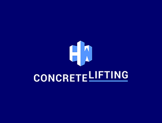H&W Concrete Lifting logo design by blackcane