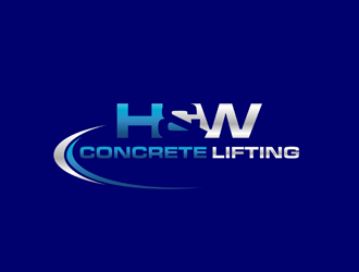 H&W Concrete Lifting logo design by bomie