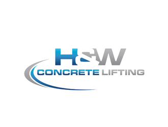 H&W Concrete Lifting logo design by bomie