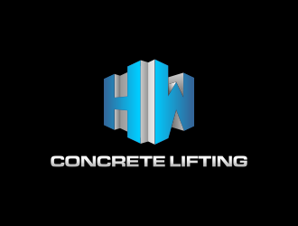 H&W Concrete Lifting logo design by rezadesign
