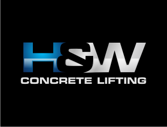 H&W Concrete Lifting logo design by BintangDesign